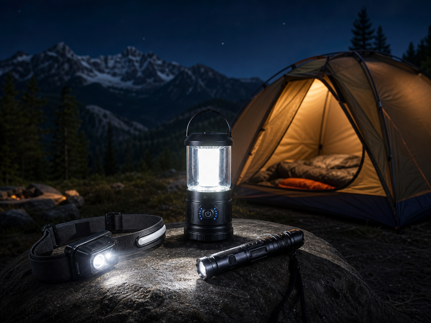 Kempingové lampy